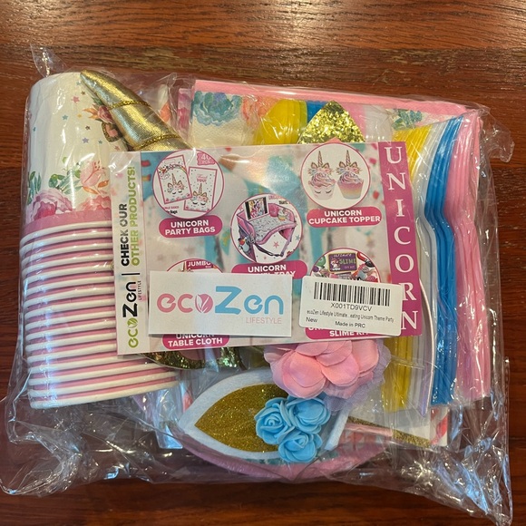 ☀️ NIP Unicorn 🦄 Theme Birthday Party Decorations - Picture 6 of 8
